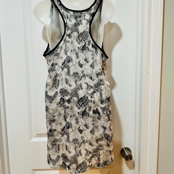 Kardashian Kolection Black & White Sheer Racerback Top, Size M - Picture 10 of 11